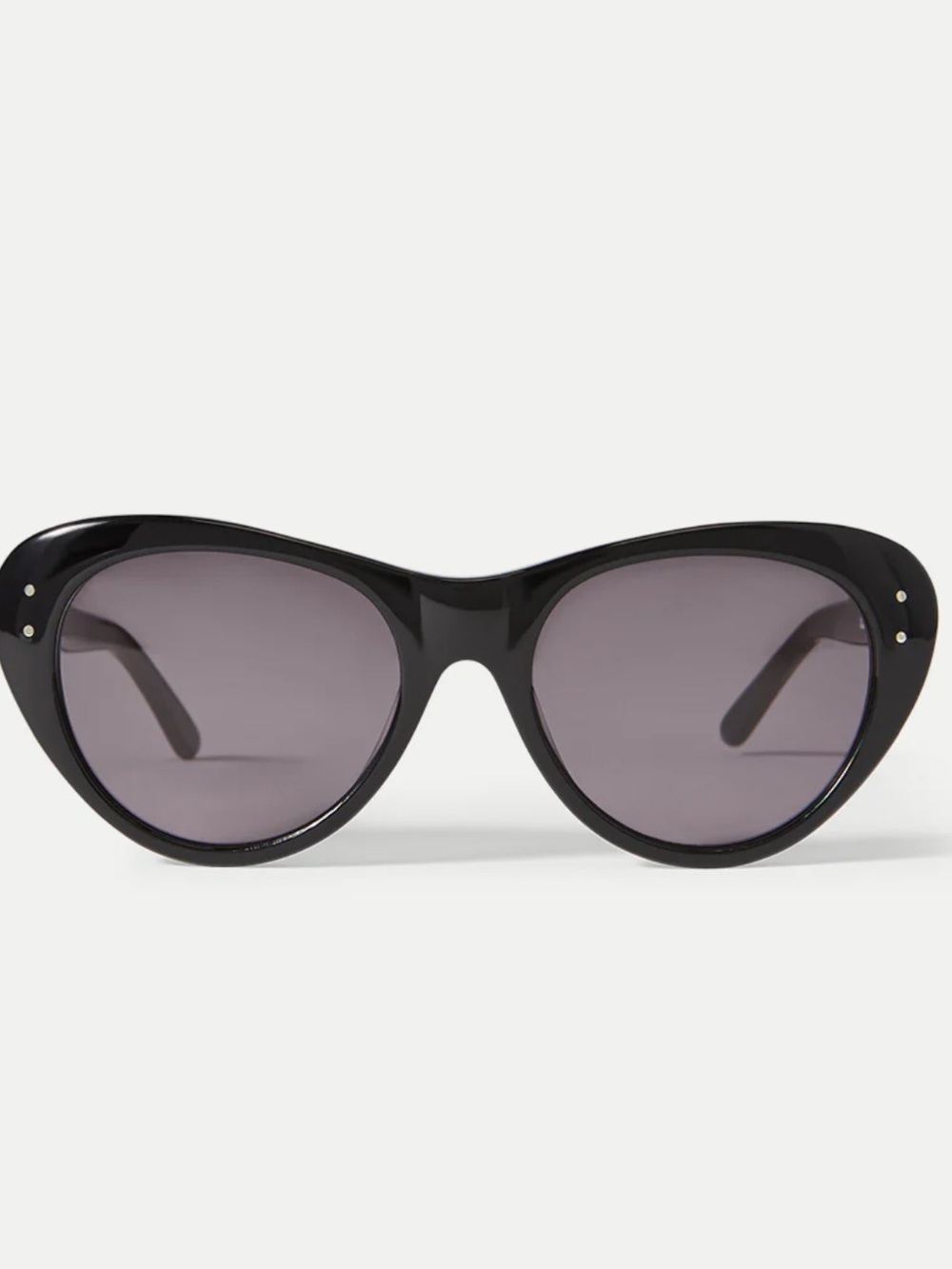Veronica Beard Edie Black Cat-Eye Sunglasses
